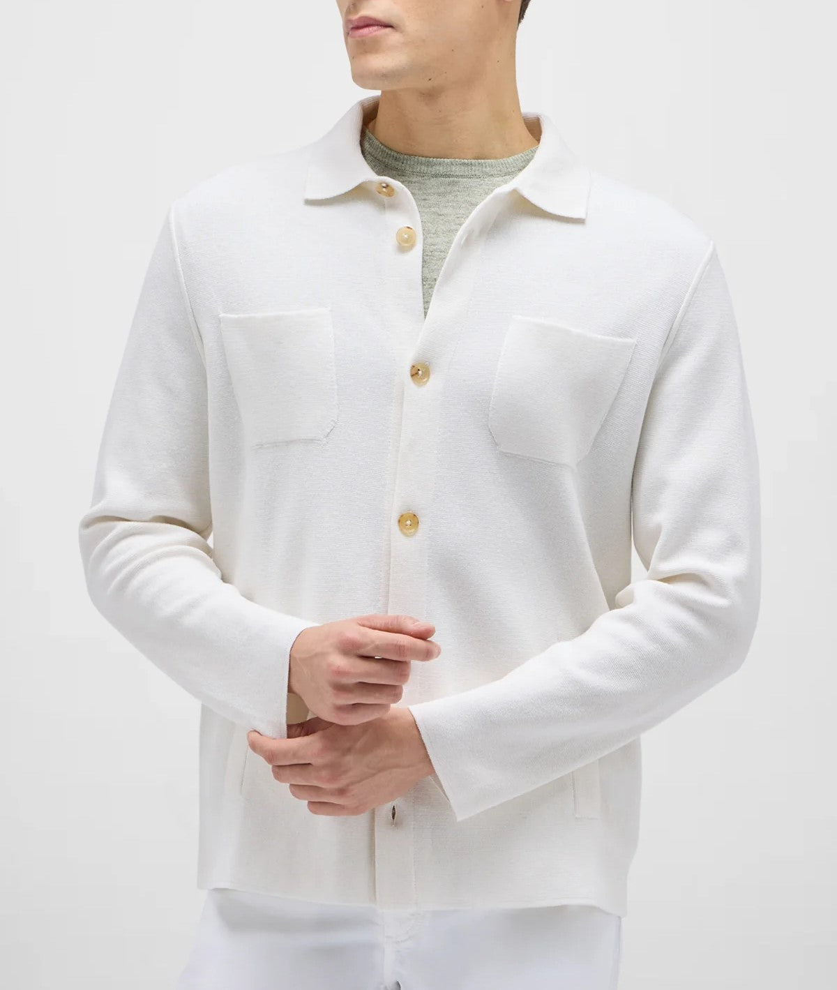Maurizio Baldassari Knit Overshirt Sweater