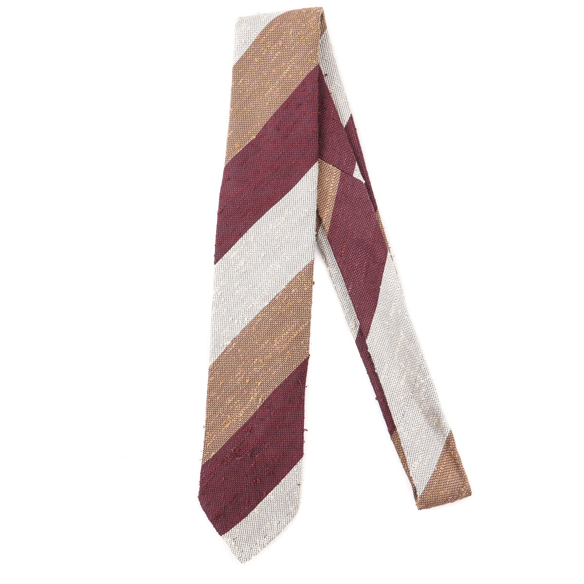 Finamore Unlined Slub Textured Silk Tie - Top Shelf Apparel