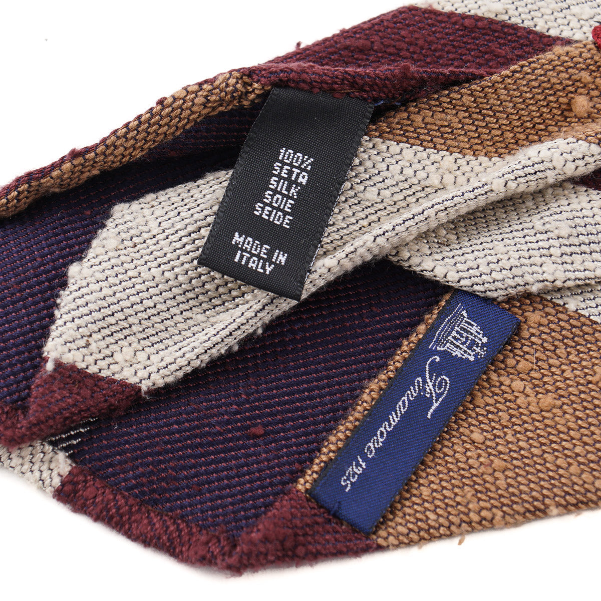 Finamore Unlined Slub Textured Silk Tie - Top Shelf Apparel