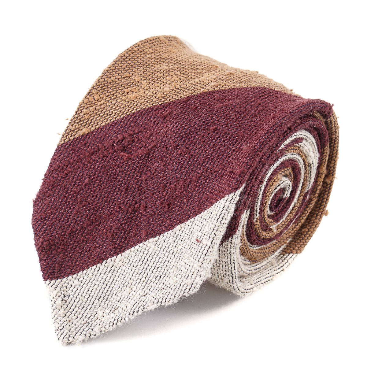 Finamore Unlined Slub Textured Silk Tie - Top Shelf Apparel