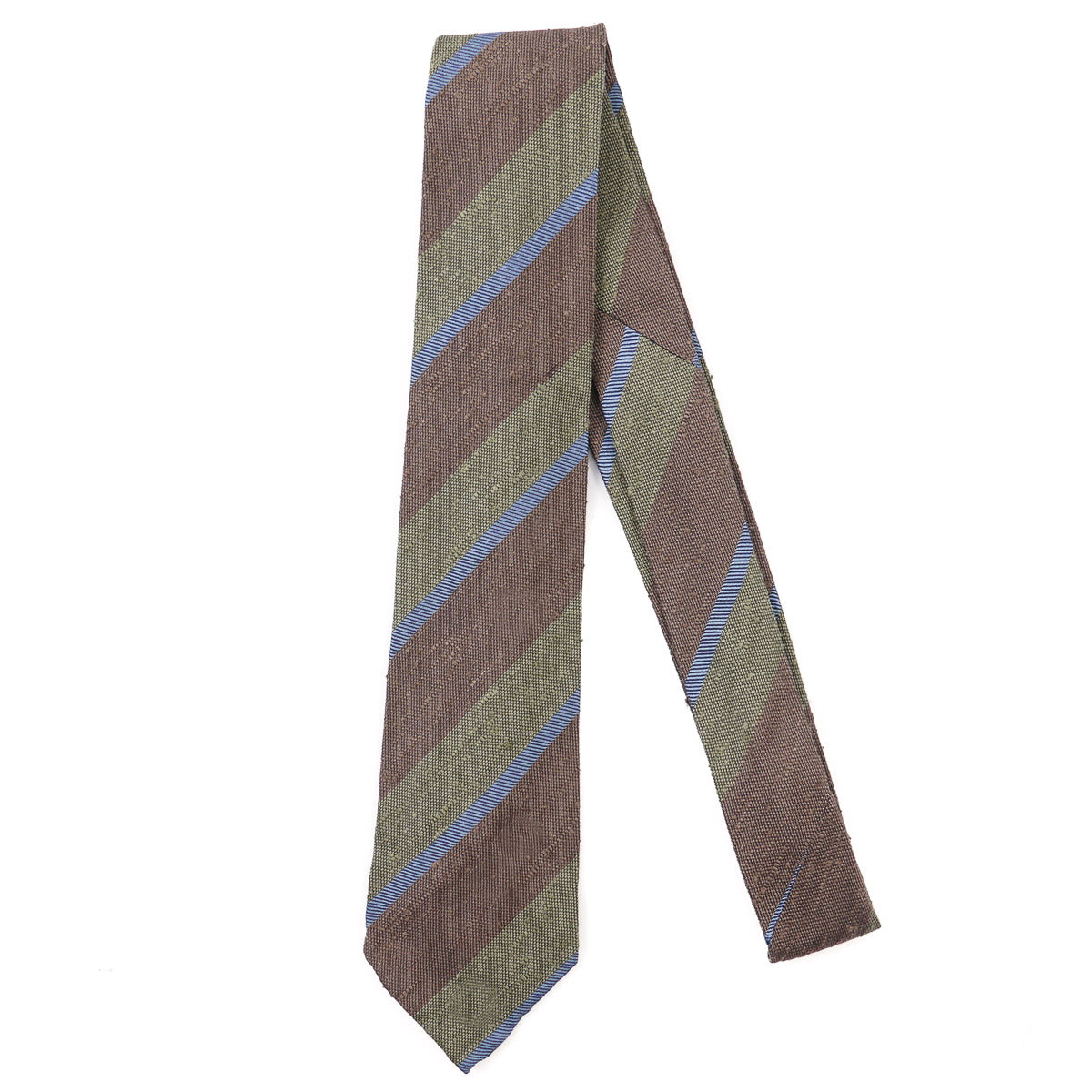 Finamore Unlined Slub Textured Silk Tie - Top Shelf Apparel