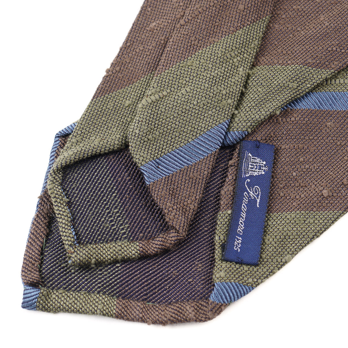 Finamore Unlined Slub Textured Silk Tie - Top Shelf Apparel