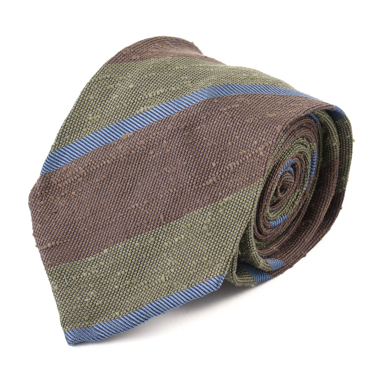 Finamore Unlined Slub Textured Silk Tie - Top Shelf Apparel