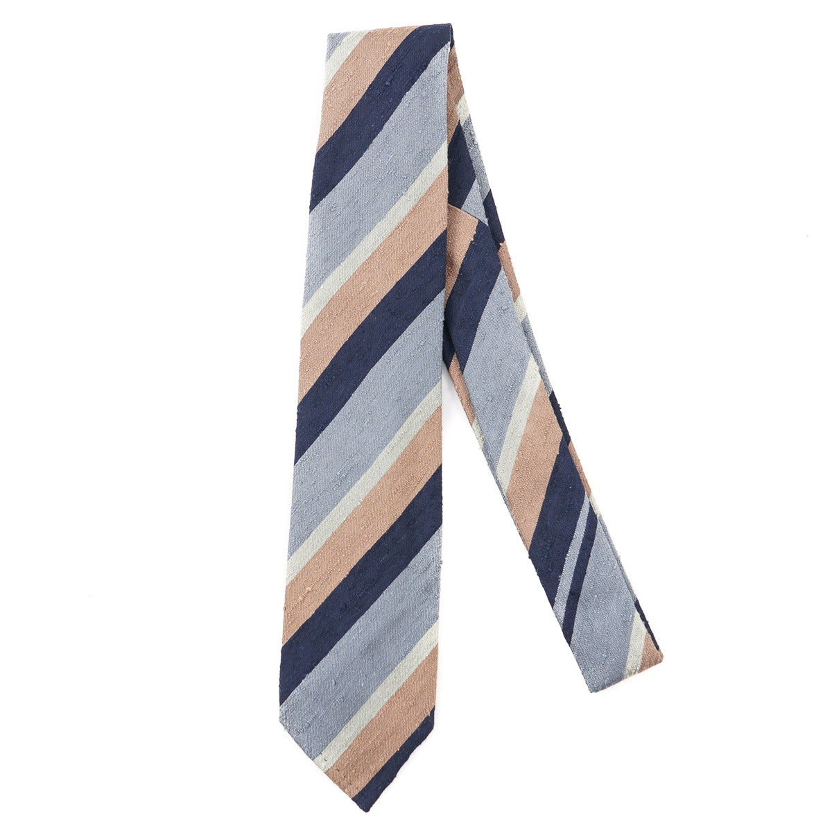 Finamore Unlined Slub Textured Silk Tie - Top Shelf Apparel