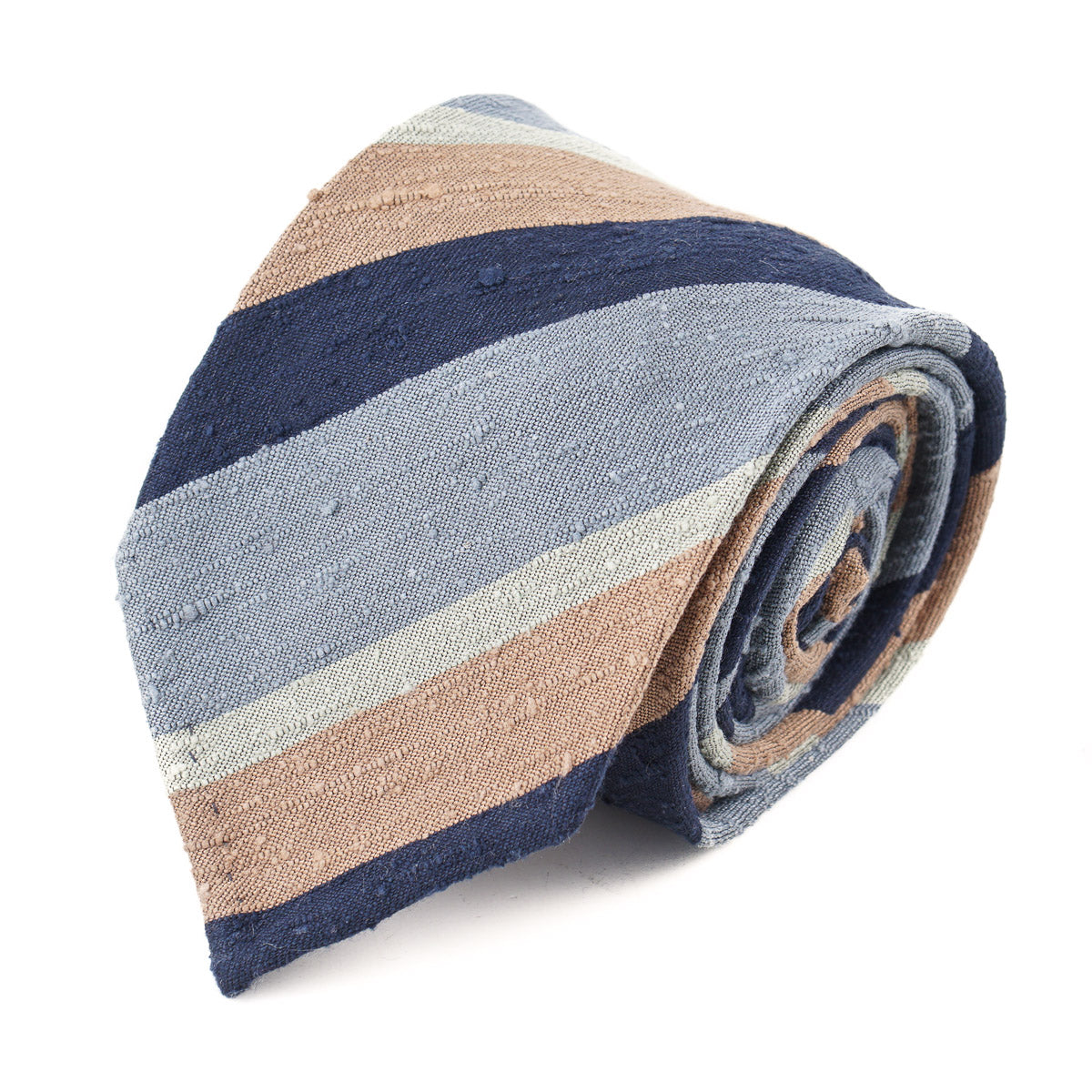 Finamore Unlined Slub Textured Silk Tie - Top Shelf Apparel