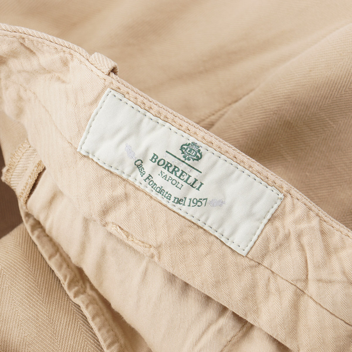 Luigi Borrelli Slim-Fit Cotton and Linen Pants