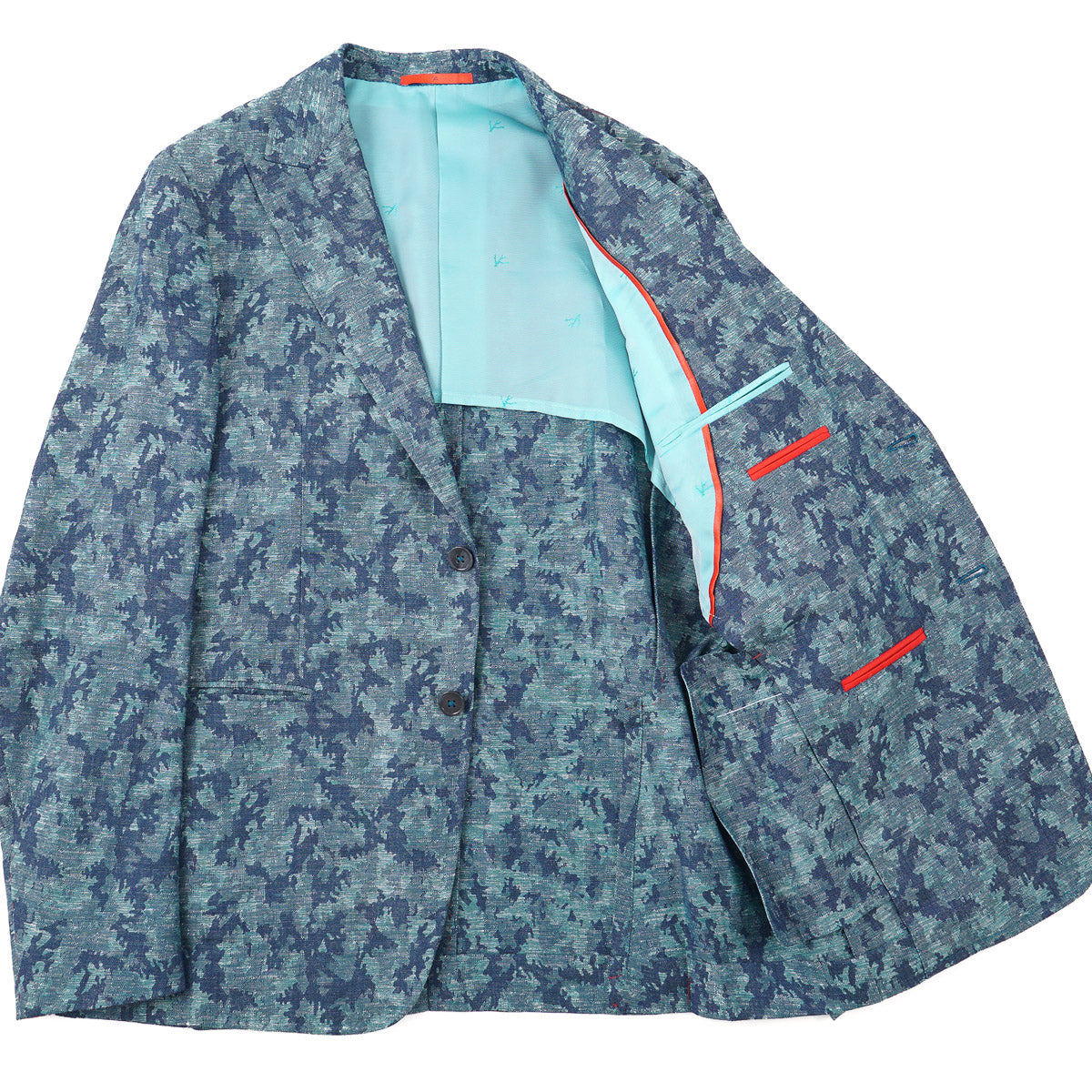 Isaia Patterned Wool-Linen Sport Coat - Top Shelf Apparel