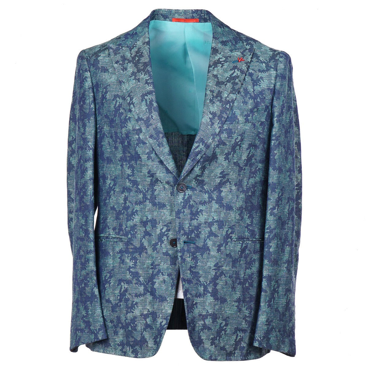 Isaia Patterned Wool-Linen Sport Coat - Top Shelf Apparel