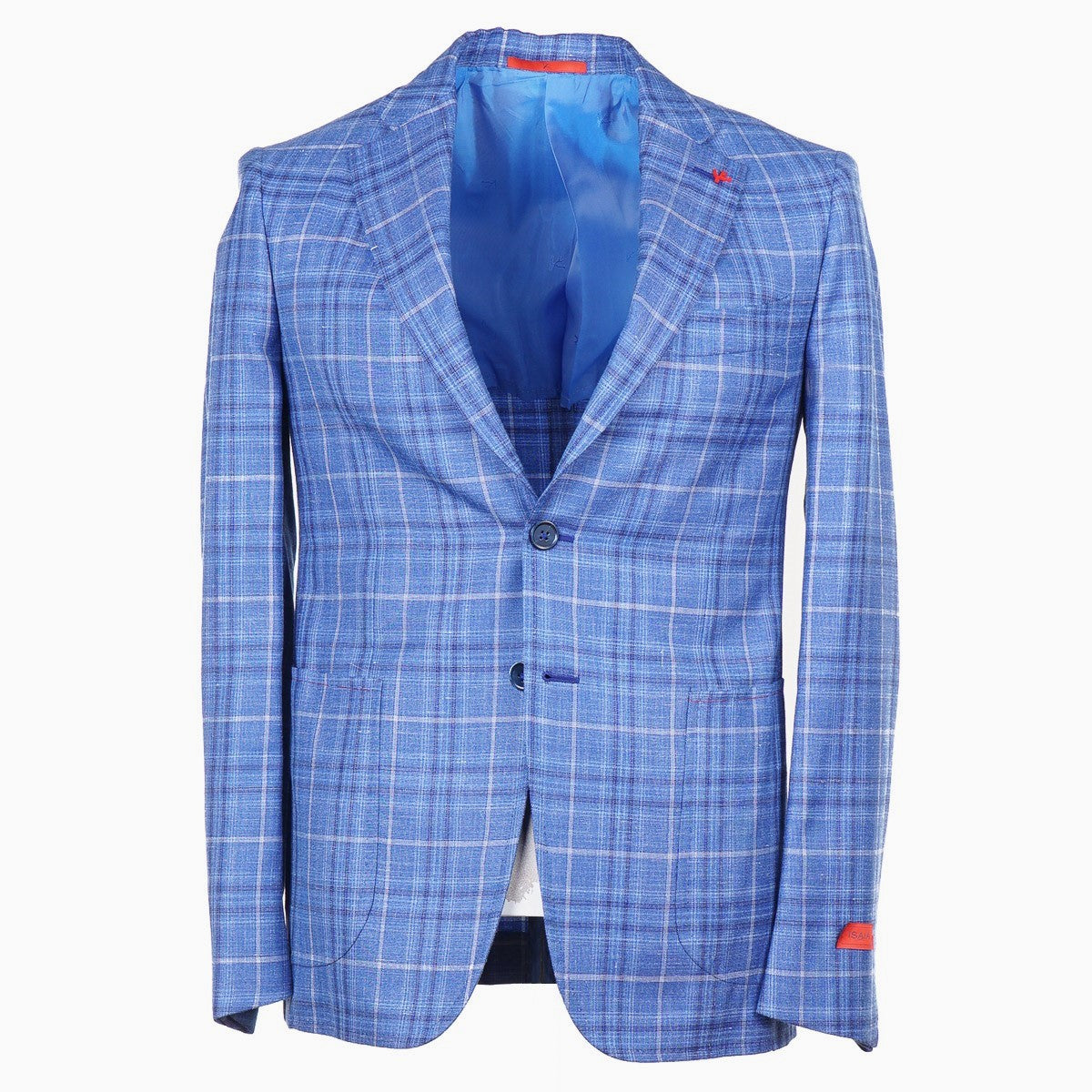 Isaia Men's 100% Cashmere 2-Button Blazer Jacket Black/Beige