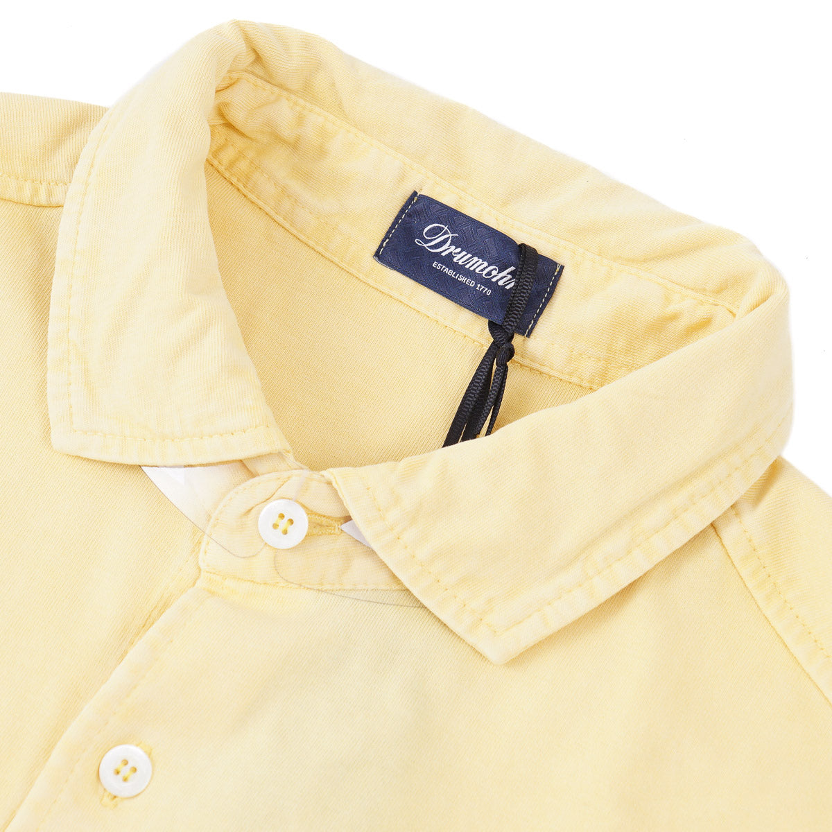 Drumohr Long Sleeve Jersey Cotton Shirt - Top Shelf Apparel