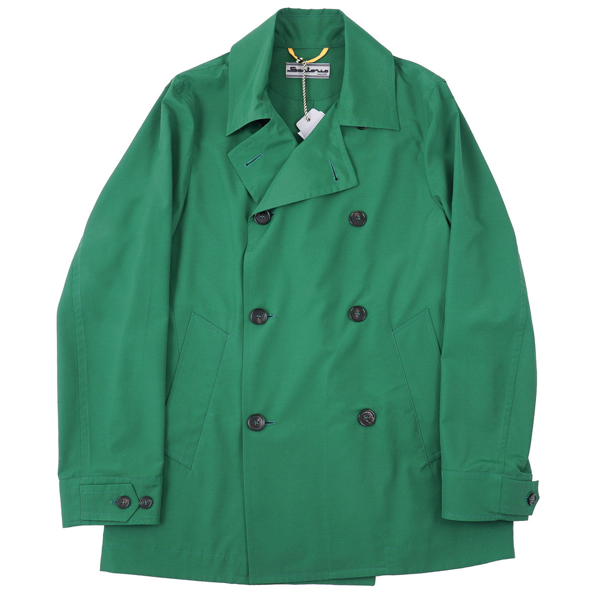 Sartorio Technical Wool-Nylon Peacoat - Top Shelf Apparel