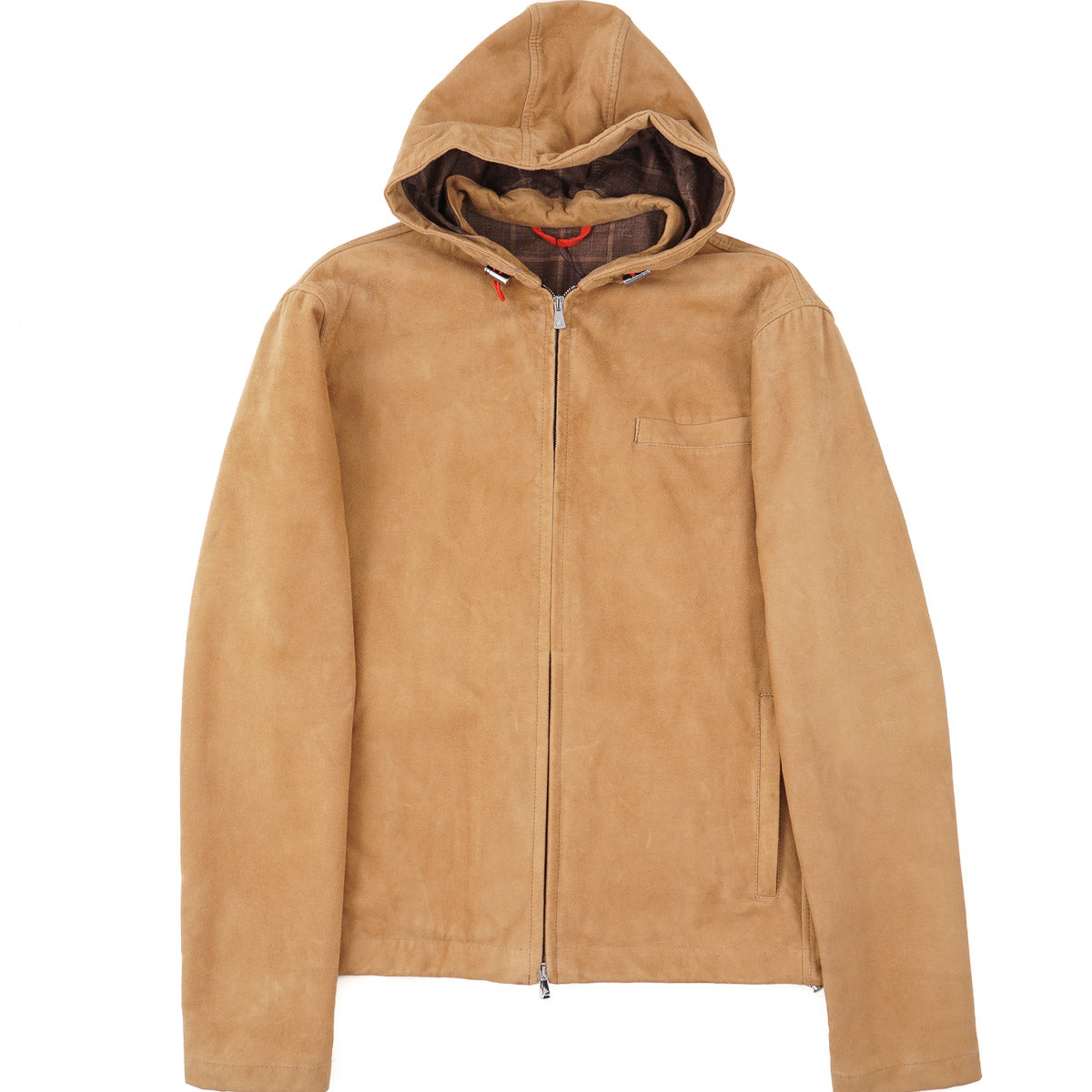 Isaia Hooded Lamb Suede Jacket - Top Shelf Apparel