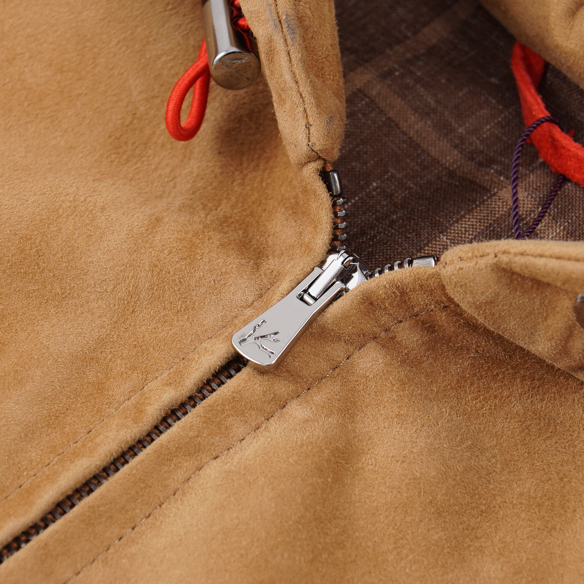 Isaia Hooded Lamb Suede Jacket - Top Shelf Apparel