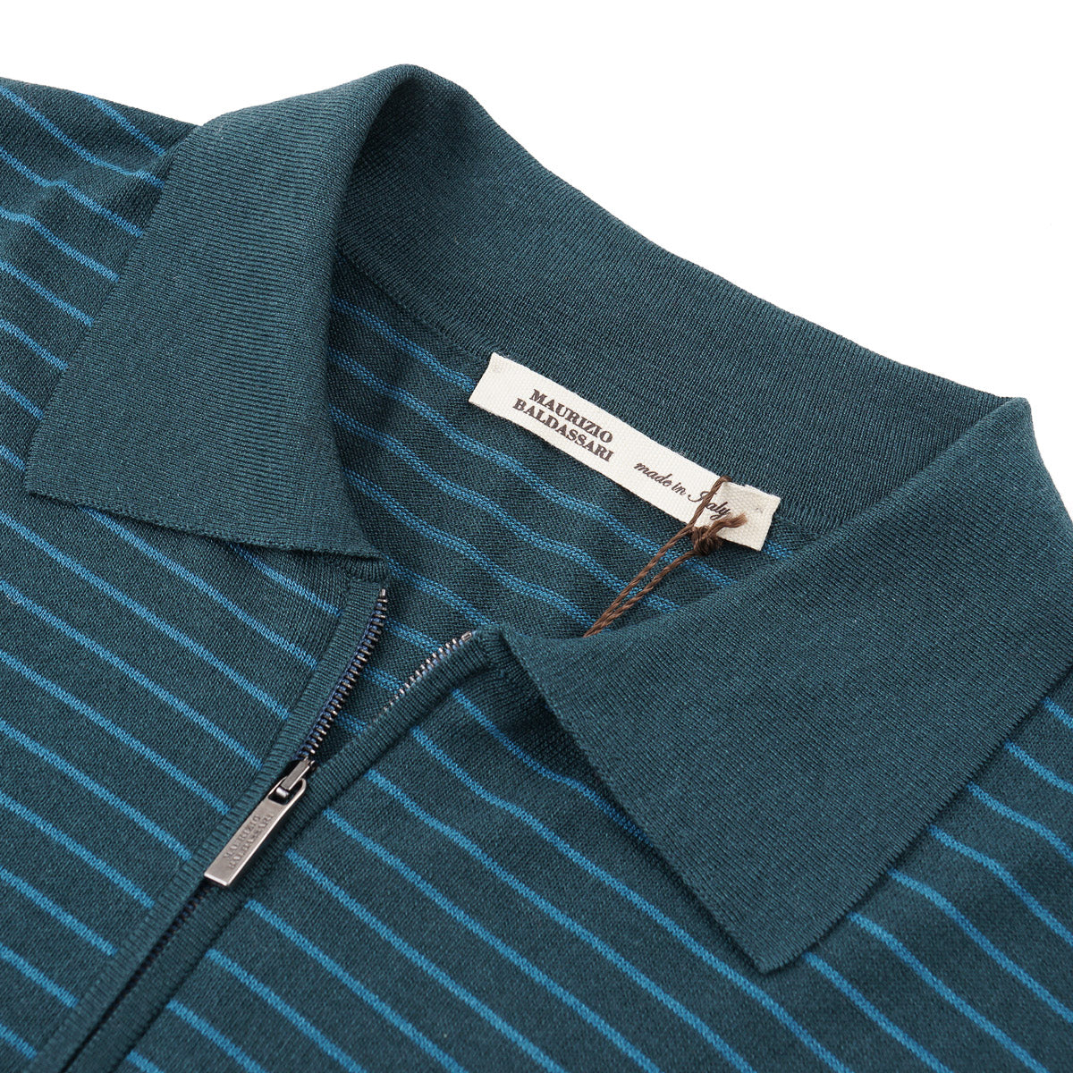 Maurizio Baldassari Silk-Cotton Polo - Top Shelf Apparel