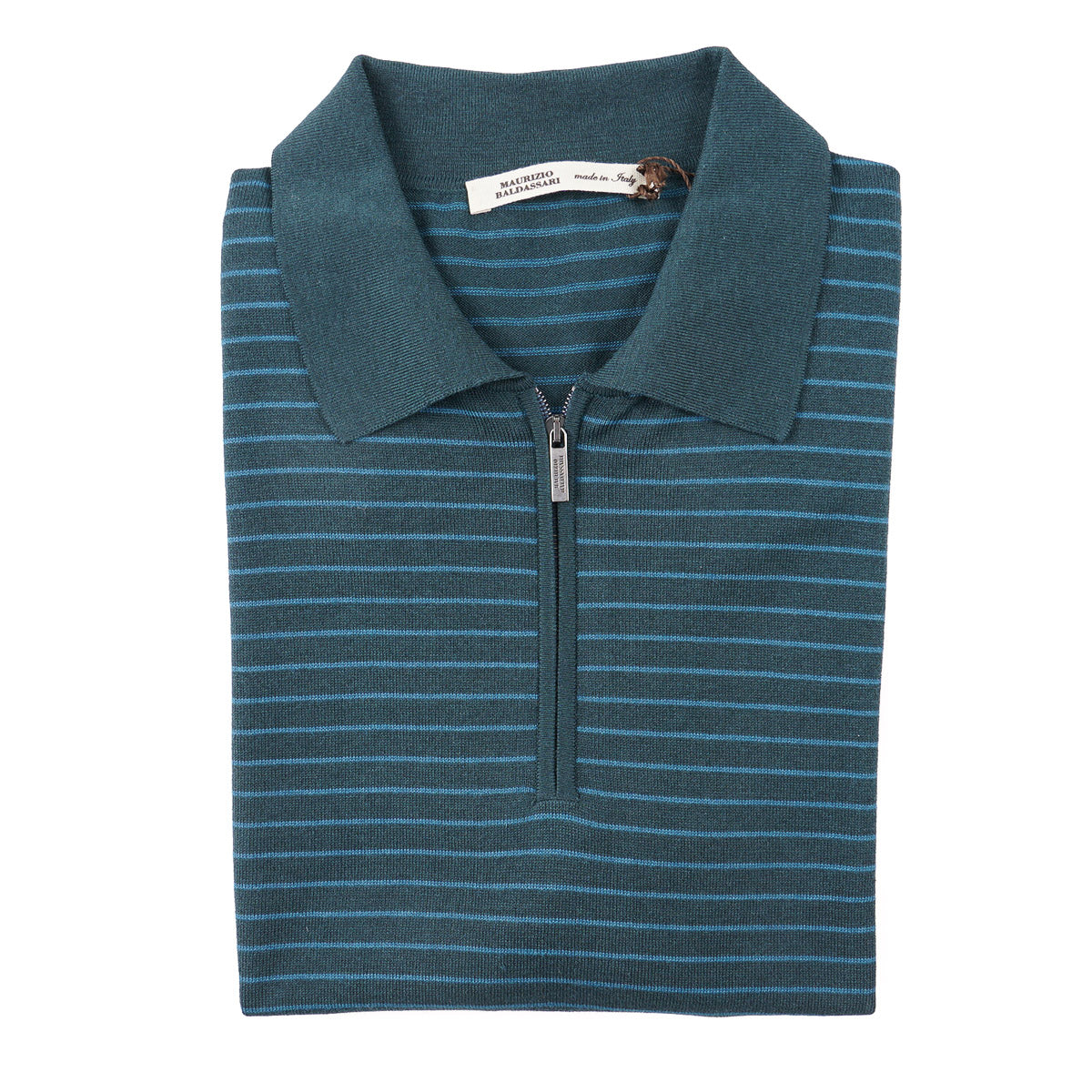 Maurizio Baldassari Silk-Cotton Polo - Top Shelf Apparel