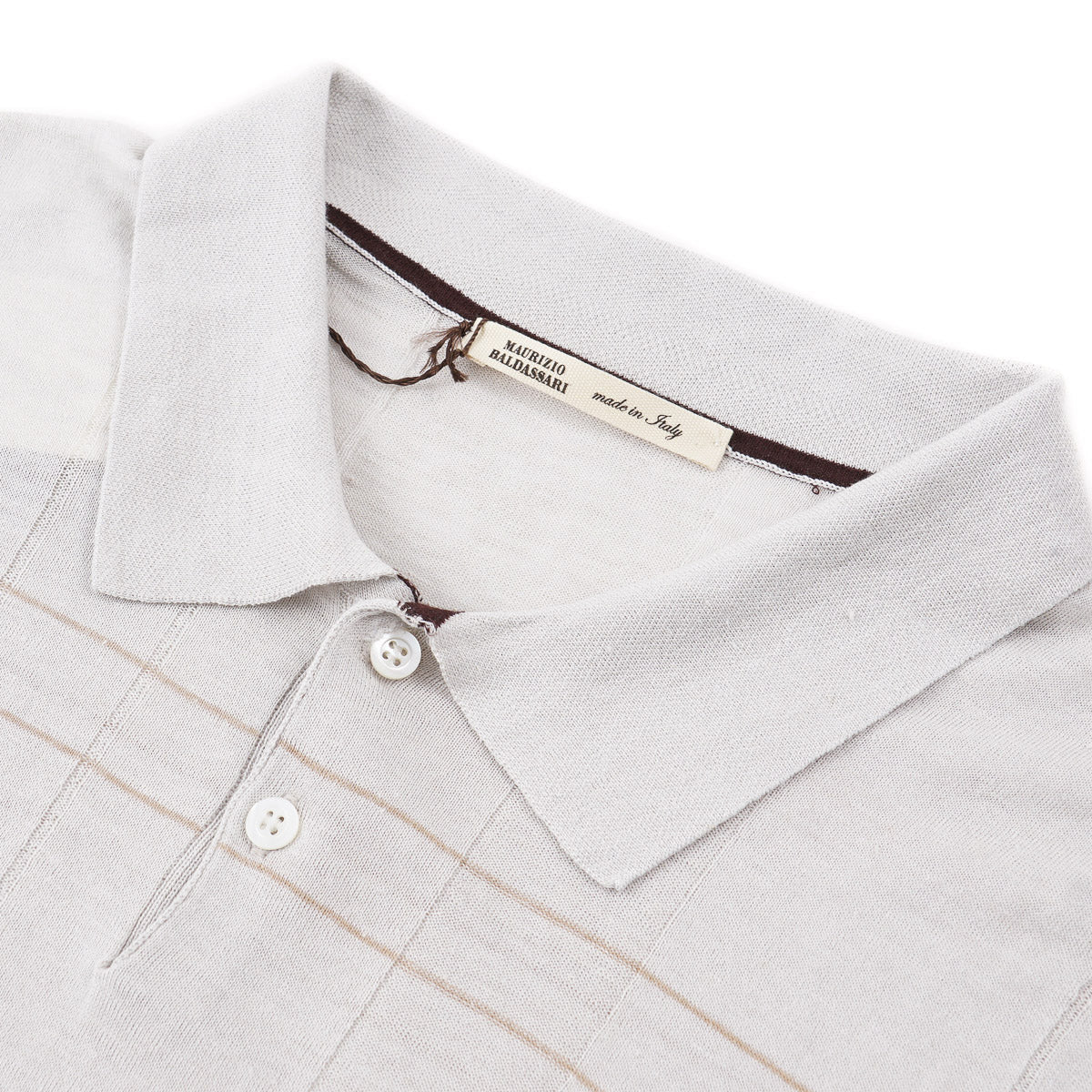 Maurizio Baldassari Linen-Silk Polo