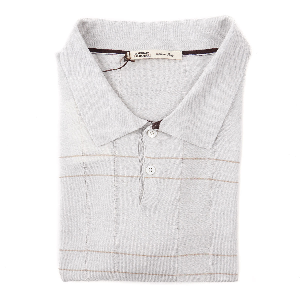 Maurizio Baldassari Linen-Silk Polo
