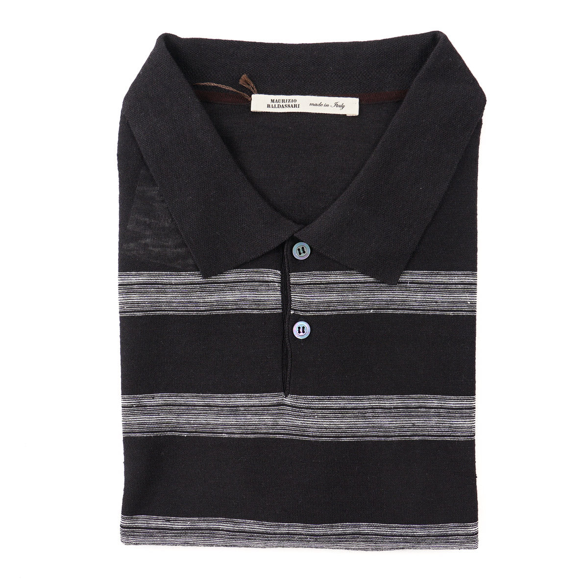 Maurizio Baldassari Linen-Silk Polo - Top Shelf Apparel