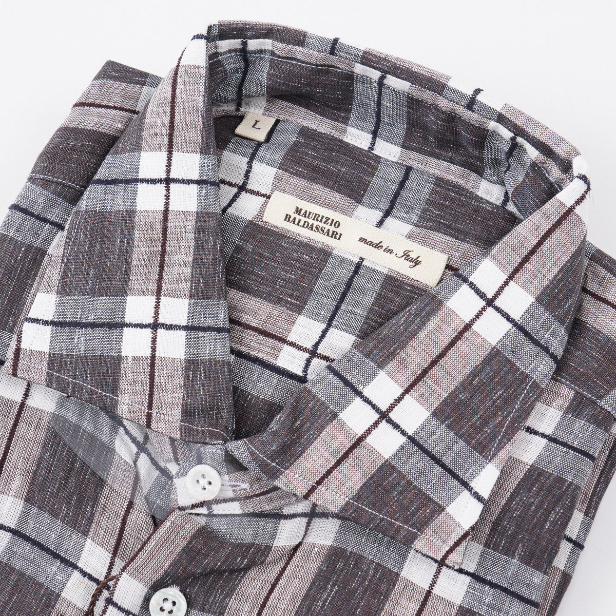 Maurizio Baldassari Woven Linen Shirt - Top Shelf Apparel