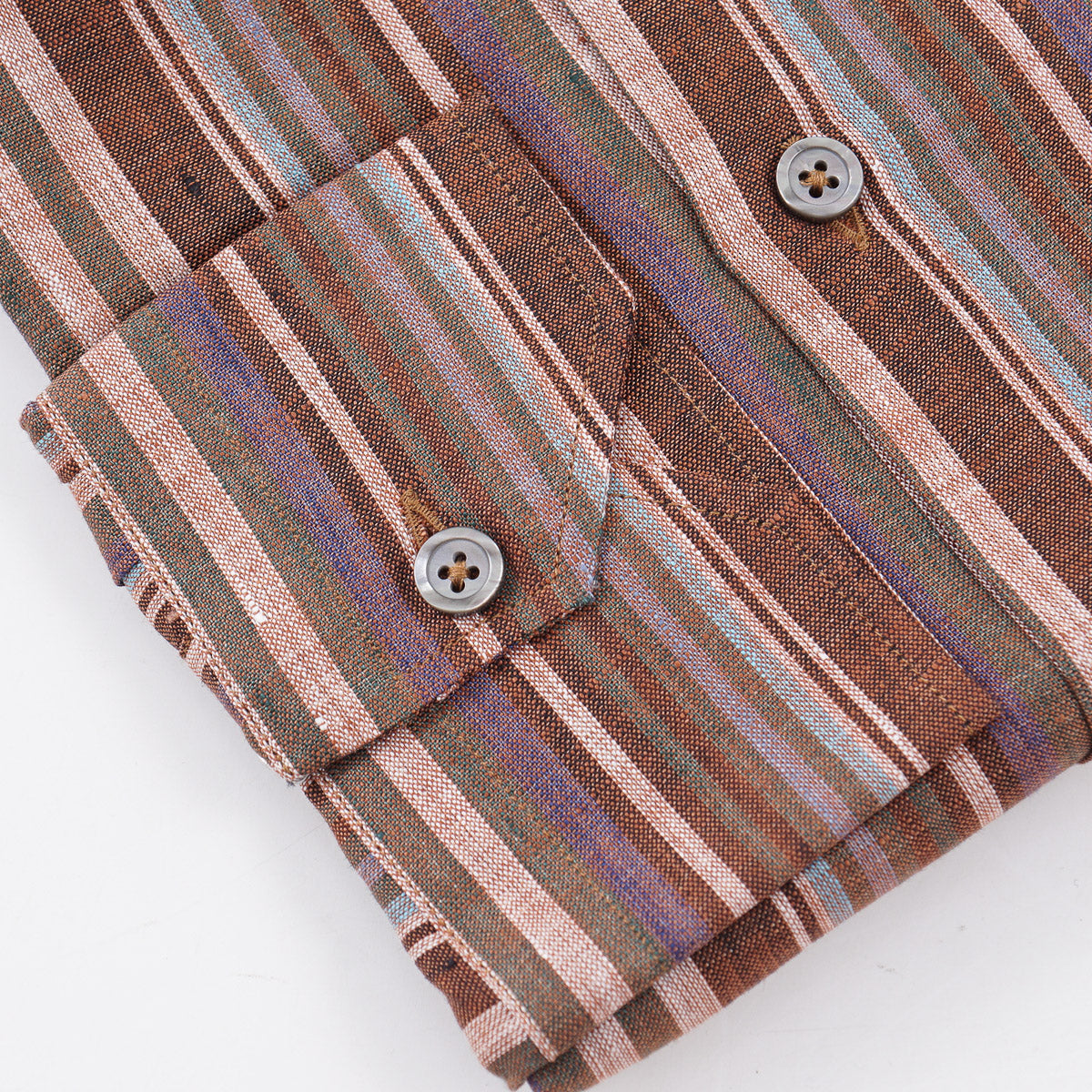 Maurizio Baldassari Band Collar Linen Shirt - Top Shelf Apparel