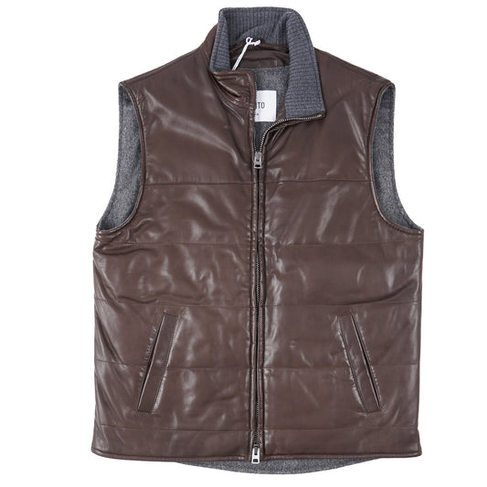 Manto Wool-Lined Nappa Leather Vest - Top Shelf Apparel