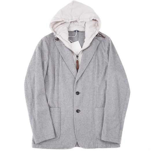 Manto Cashmere Blazer Jacket with Hood - Top Shelf Apparel