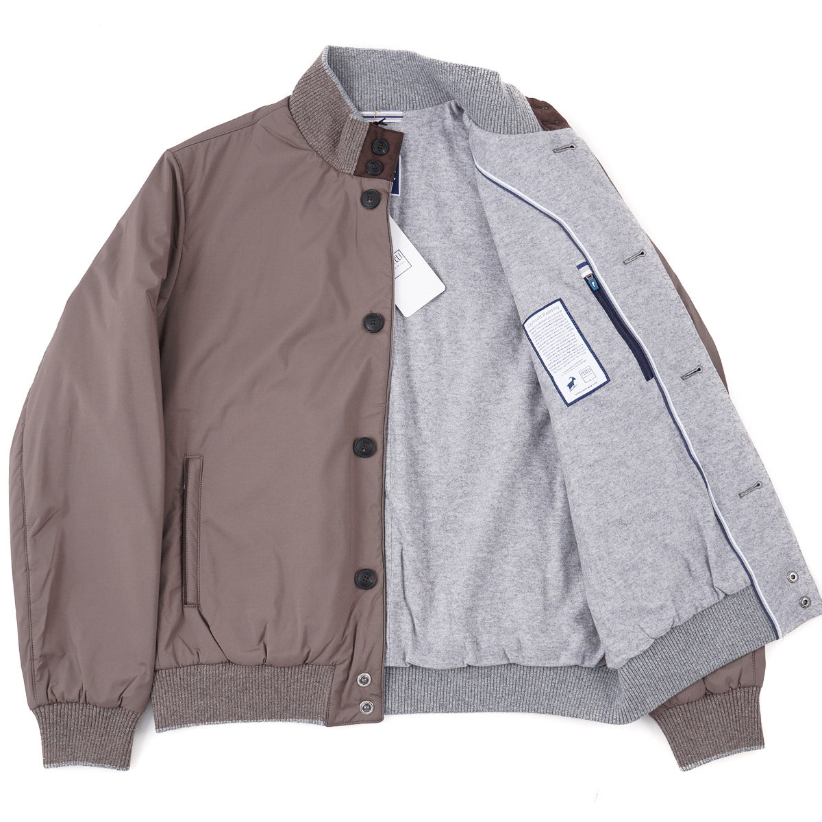 Fedeli Cashmere-Lined Bomber Jacket - Top Shelf Apparel
