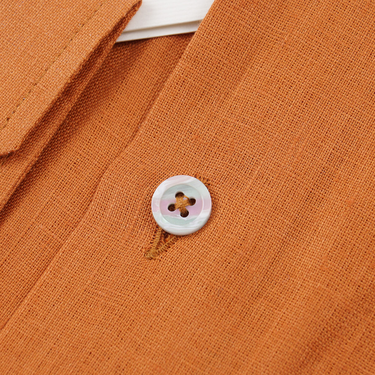 Maurizio Baldassari Band Collar Linen Shirt - Top Shelf Apparel