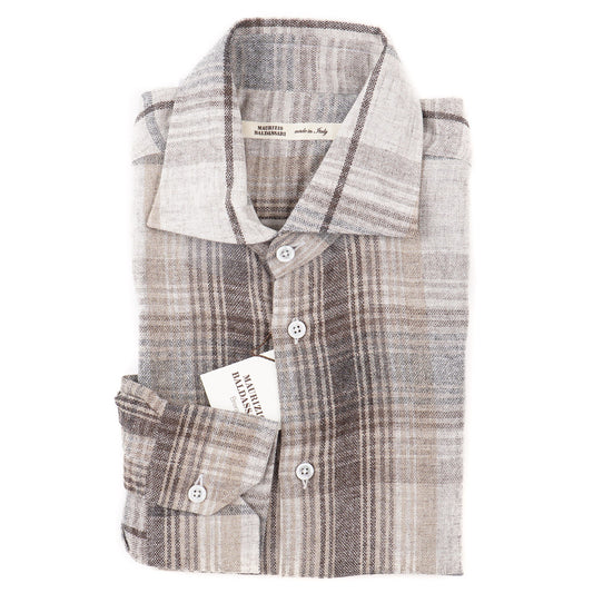 Maurizio Baldassari Wool-Cashmere Shirt - Top Shelf Apparel