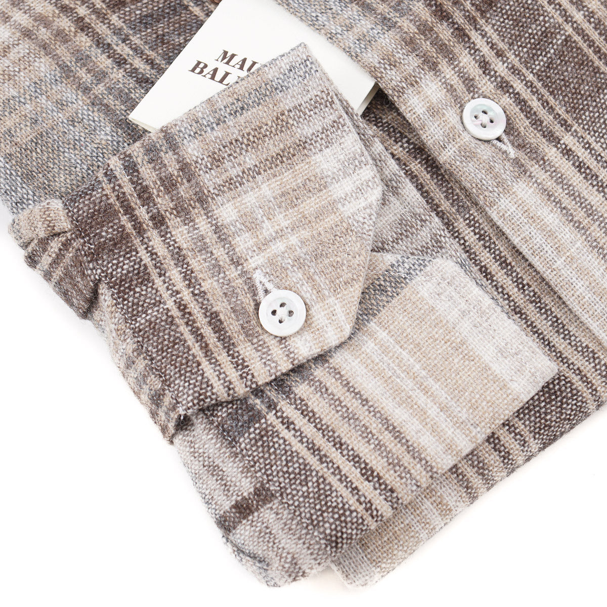 Maurizio Baldassari Wool-Cashmere Shirt - Top Shelf Apparel