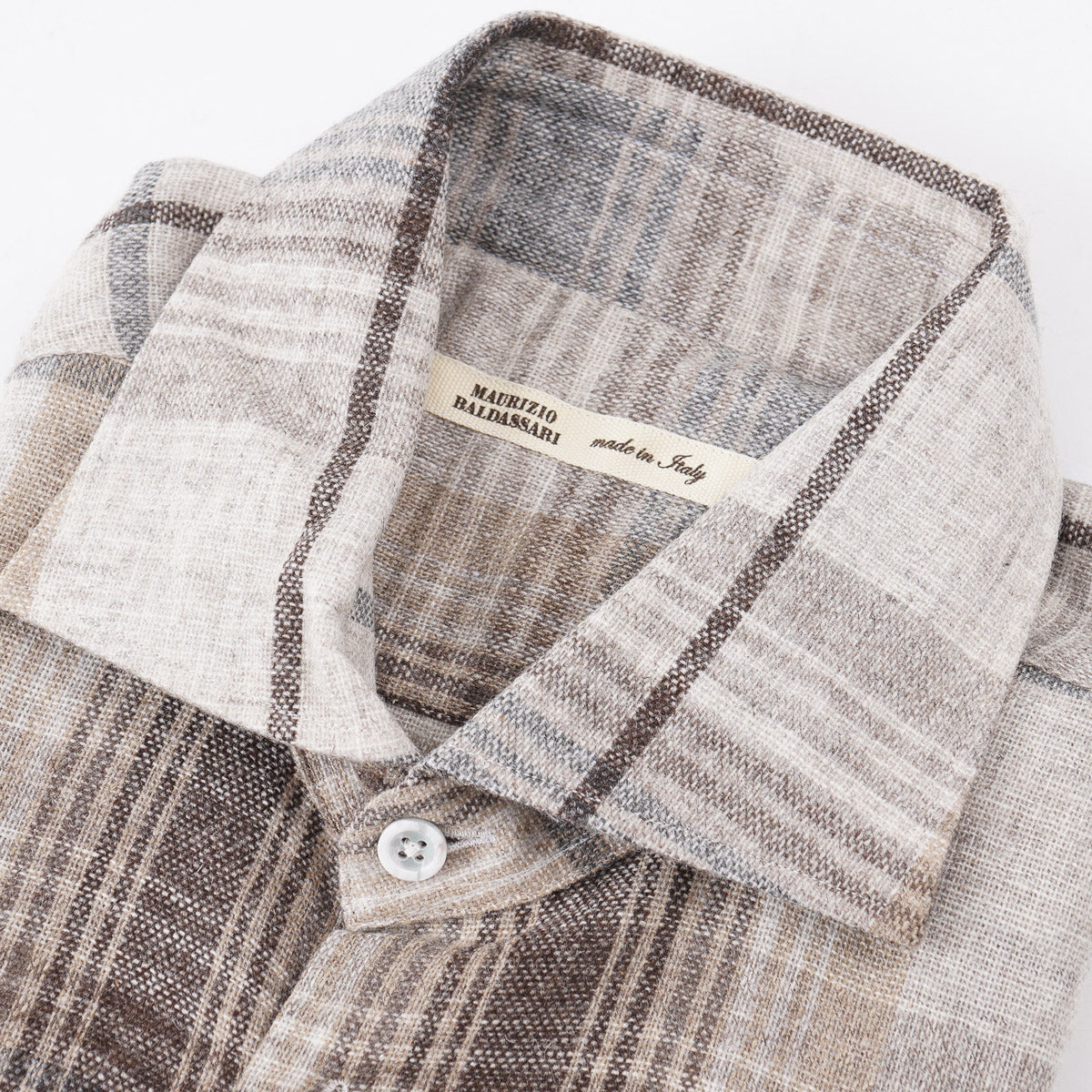 Maurizio Baldassari Wool-Cashmere Shirt - Top Shelf Apparel