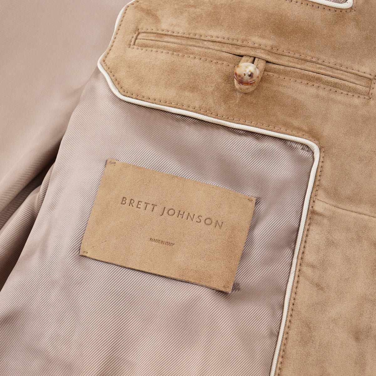 Brett Johnson Quilted Suede Bomber Jacket - Top Shelf Apparel