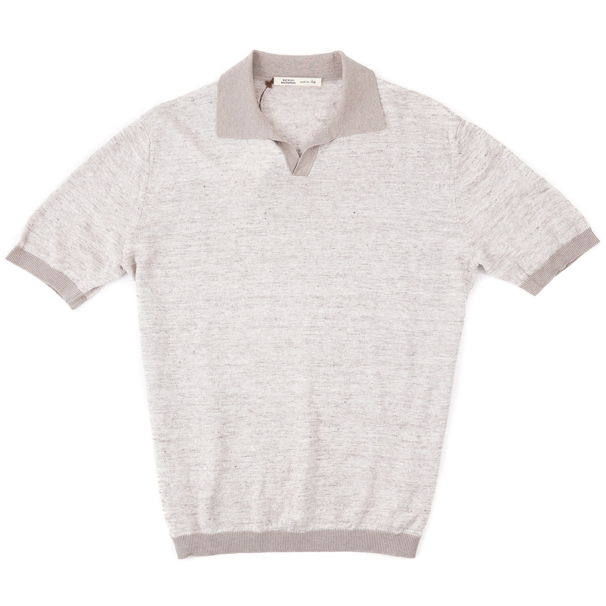 Maurizio Baldassari Linen-Silk Polo