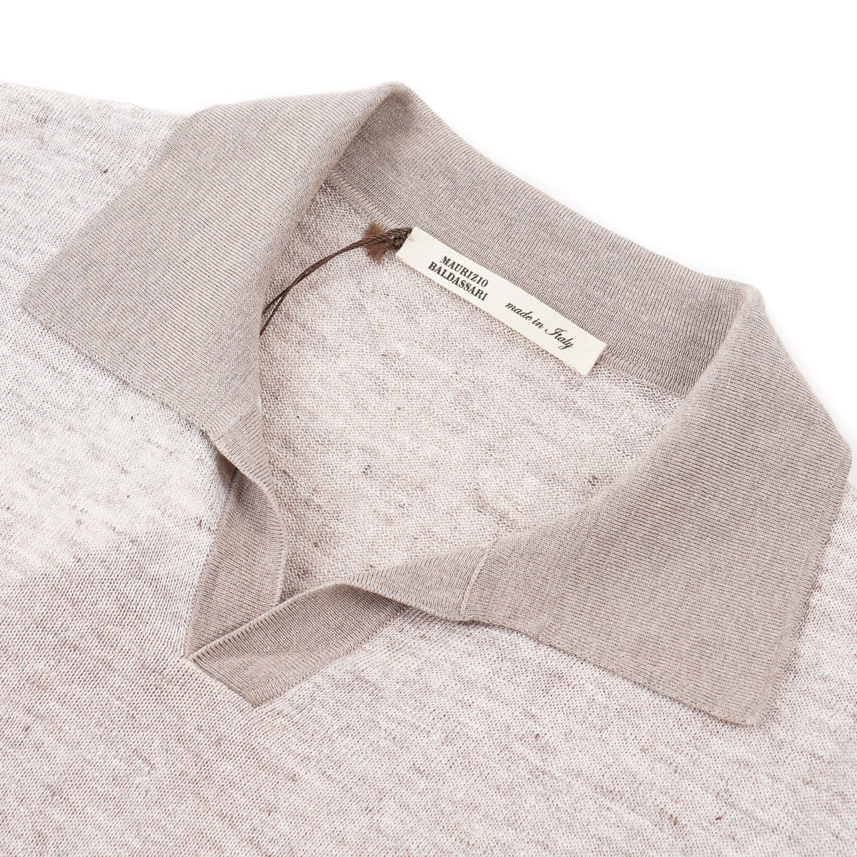 Maurizio Baldassari Linen-Silk Polo