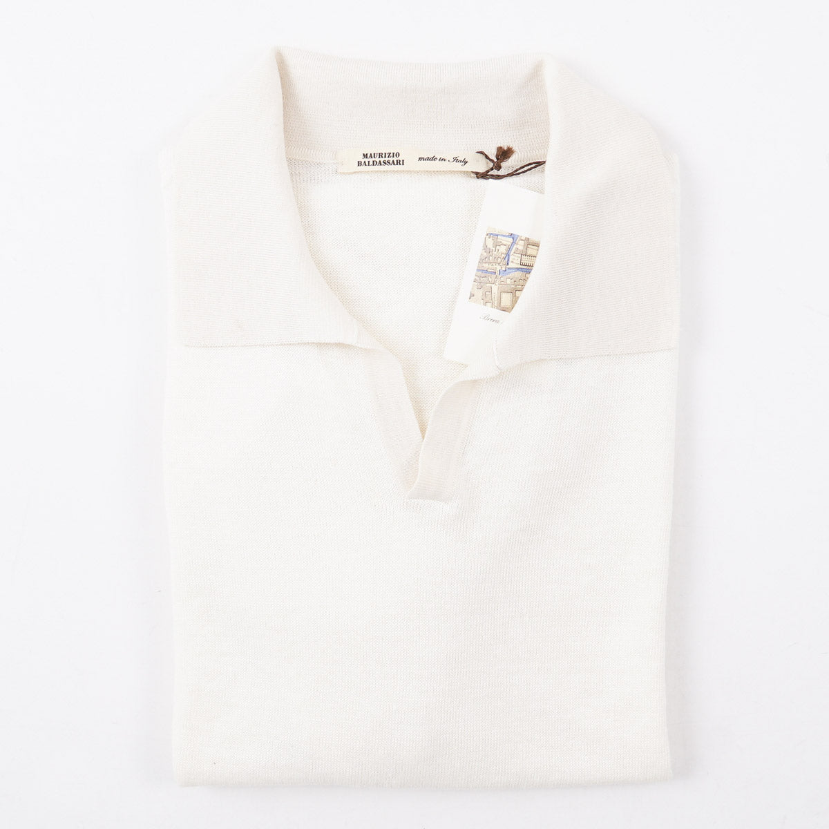 Maurizio Baldassari Linen-Silk Polo