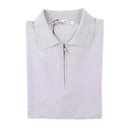Maurizio Baldassari Silk-Cotton Polo Shirt - Top Shelf Apparel