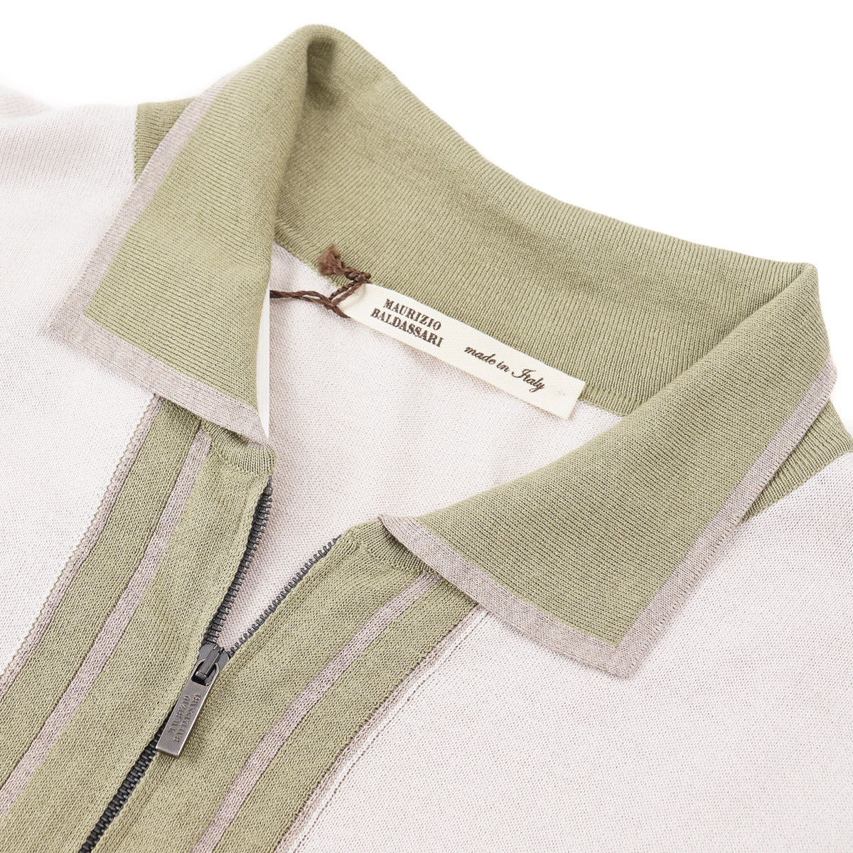 Maurizio Baldassari Zipped Silk-Cotton Shirt - Top Shelf Apparel