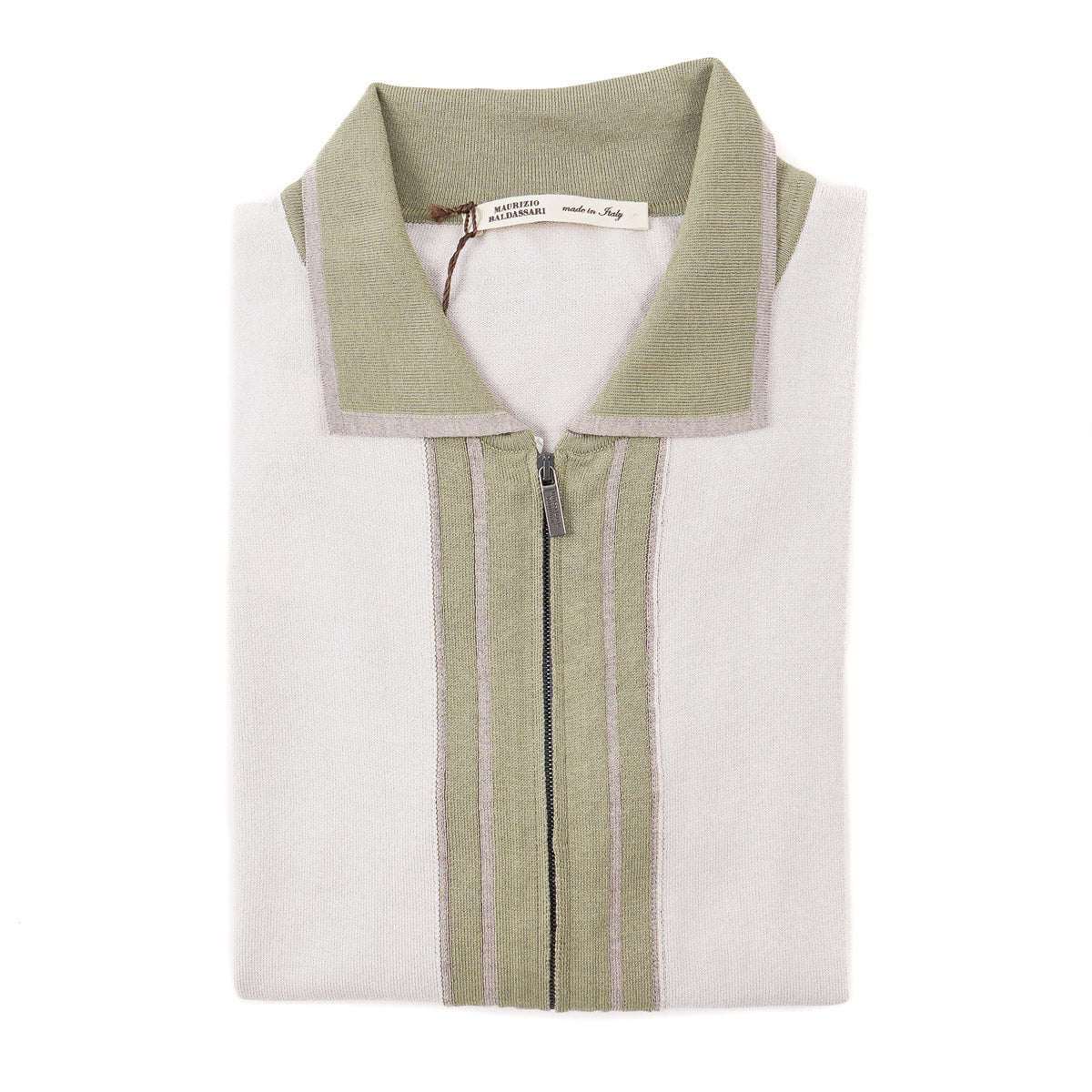 Maurizio Baldassari Zipped Silk-Cotton Shirt - Top Shelf Apparel