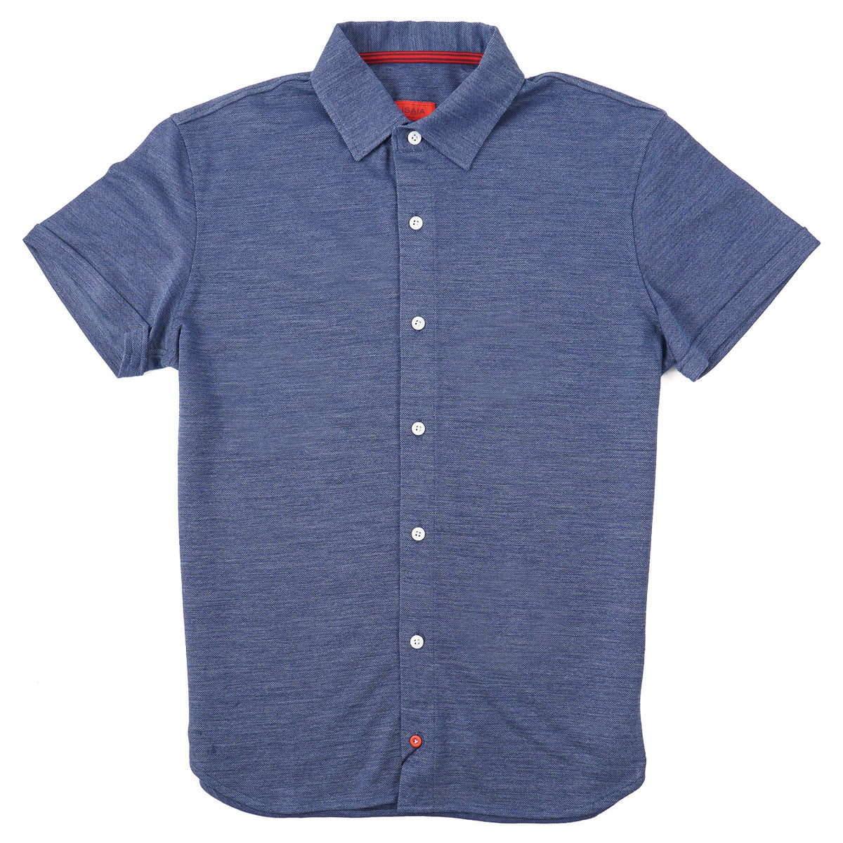 Isaia Pique Knit Jersey Wool Shirt - Top Shelf Apparel