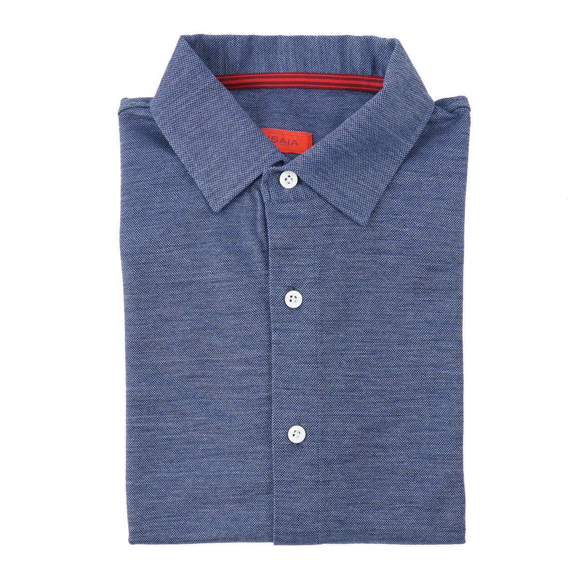 Isaia Pique Knit Jersey Wool Shirt - Top Shelf Apparel