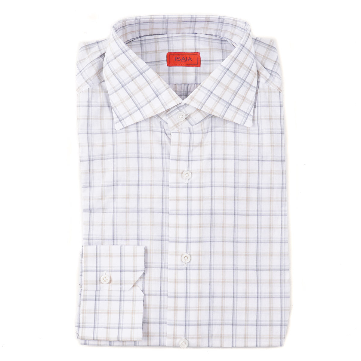 Isaia Tailored-Fit 'Mix' Cotton Shirt - Top Shelf Apparel