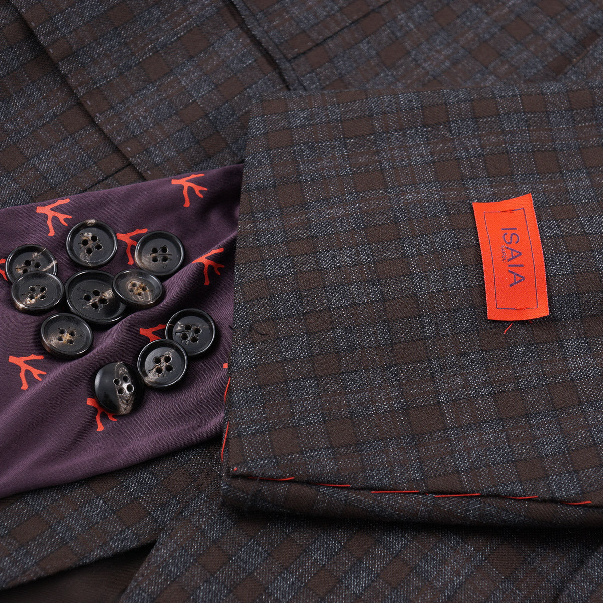 Isaia Layered Check Wool Sport Coat - Top Shelf Apparel
