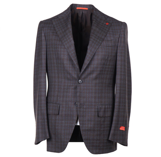 Isaia Layered Check Wool Sport Coat - Top Shelf Apparel