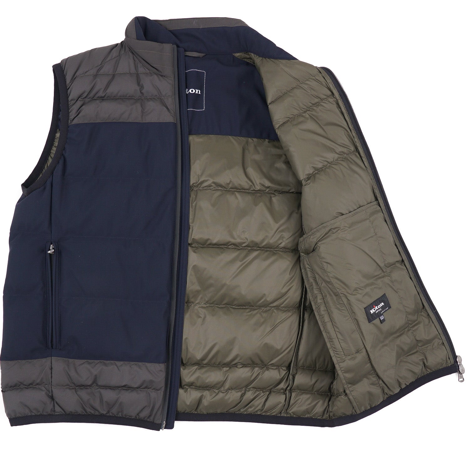 Kiton Quilted Down-Filled Puffer Vest - Top Shelf Apparel