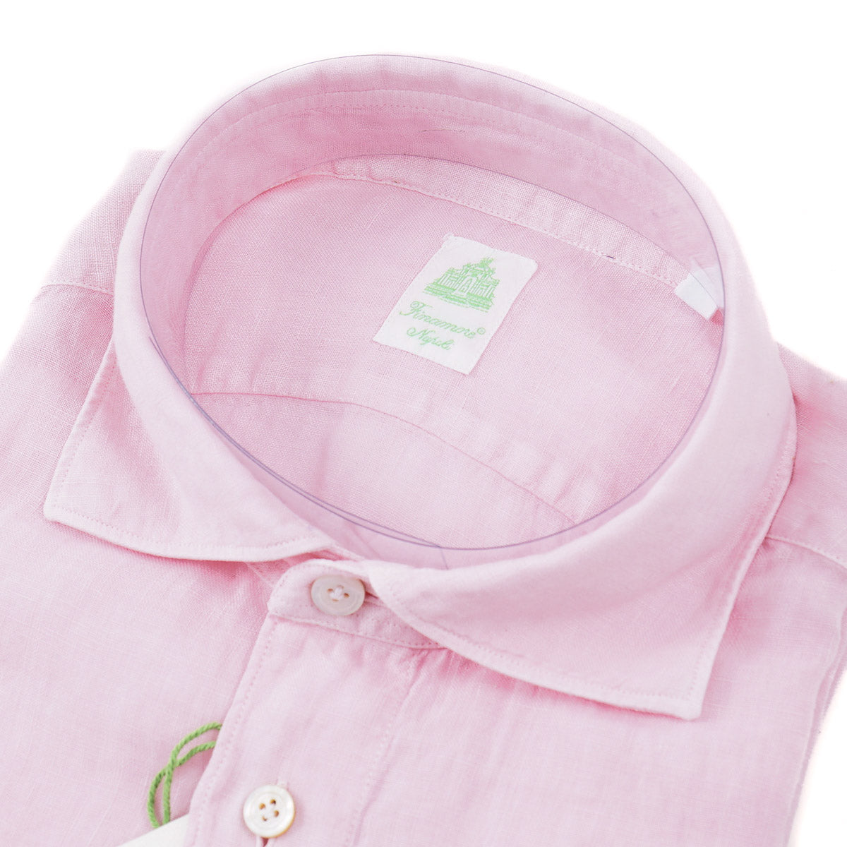Finamore Linen Shirt with Two Pockets - Top Shelf Apparel