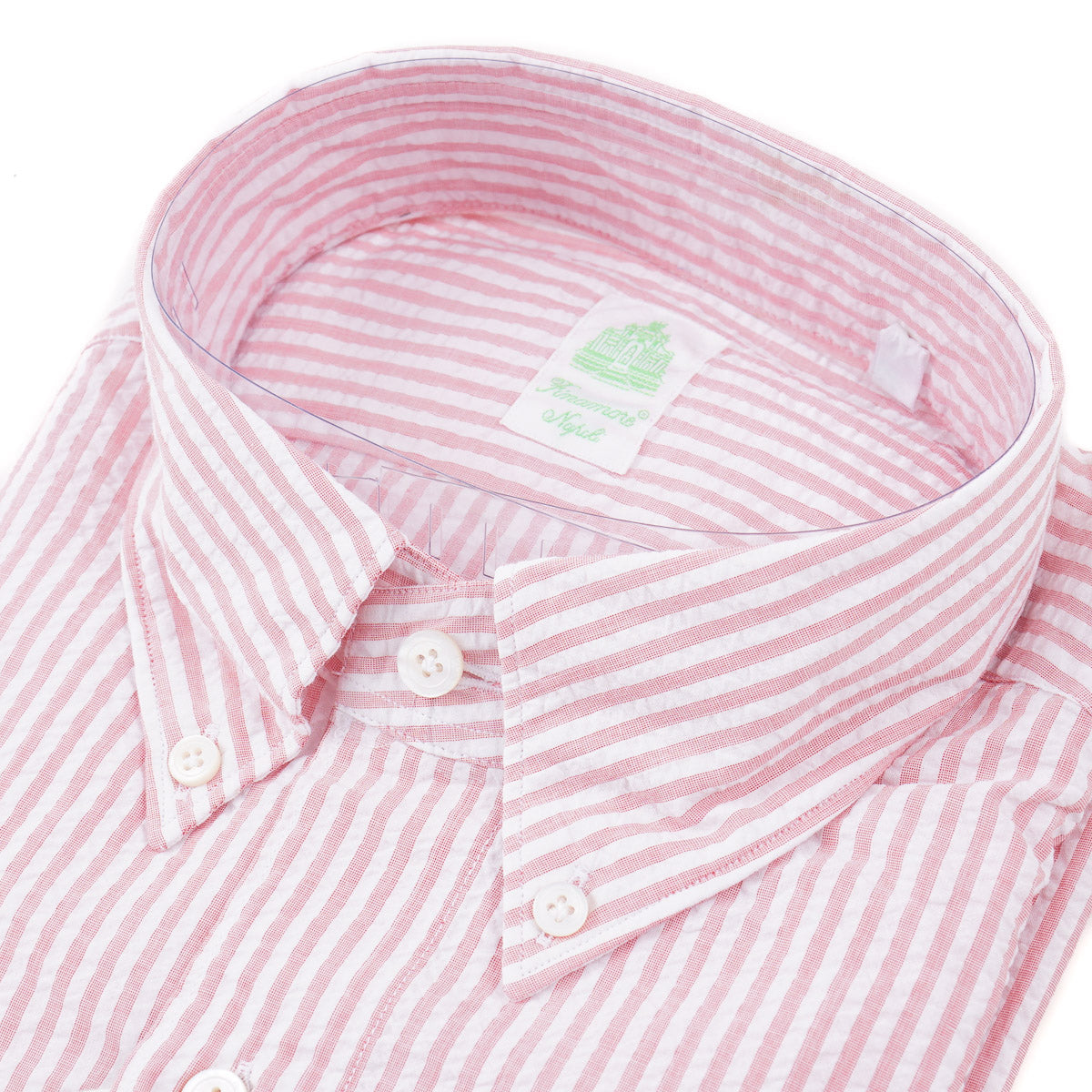 Finamore Lightweight Seersucker Dress Shirt - Top Shelf Apparel