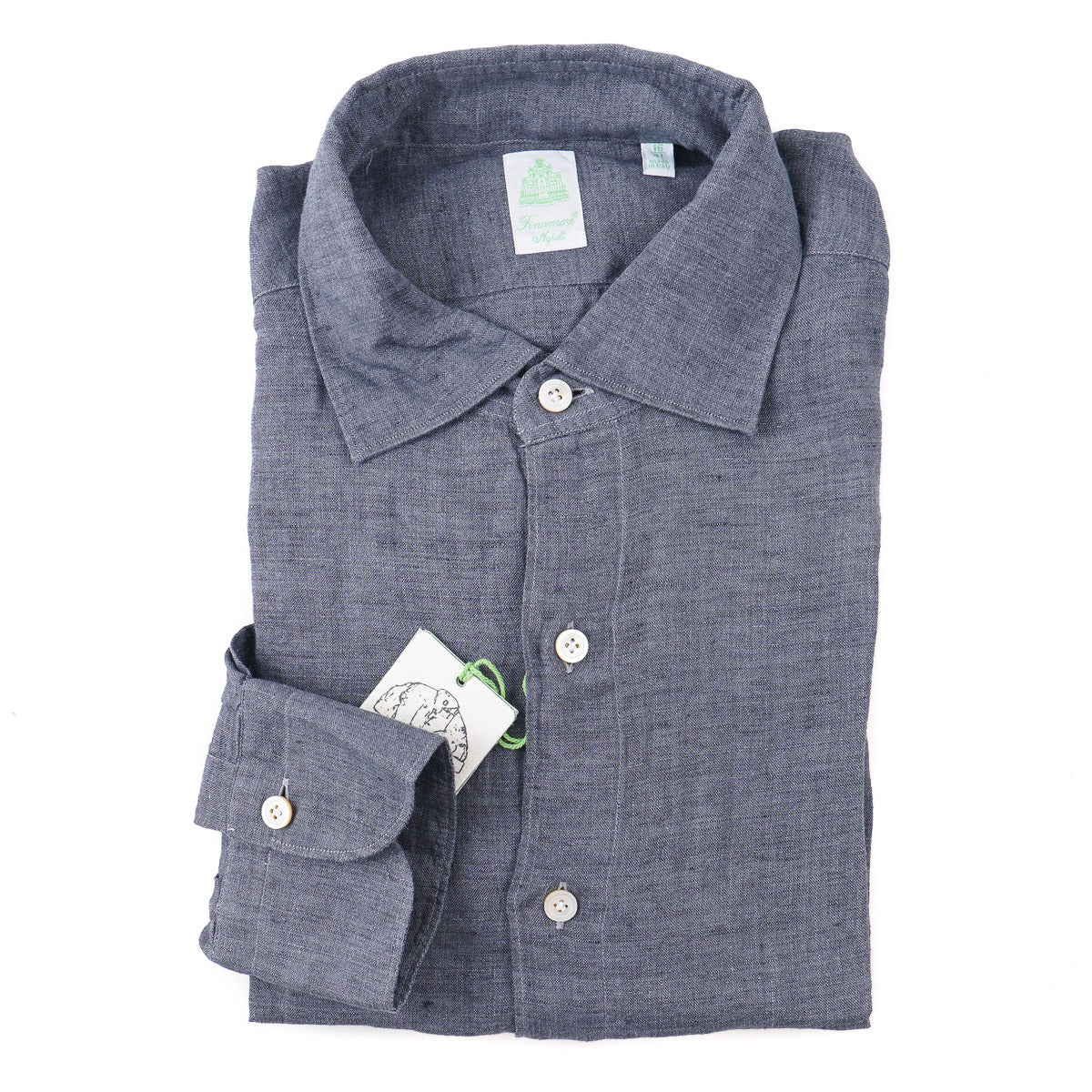 Finamore Extra-Slim Linen Dress Shirt - Top Shelf Apparel
