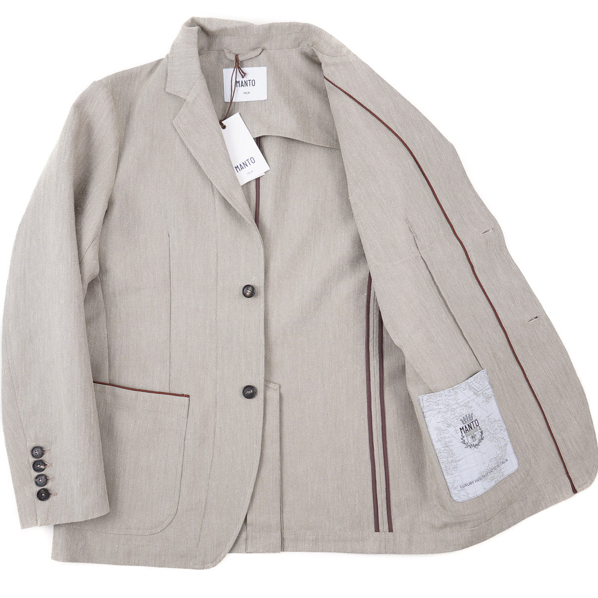 Manto Woven Linen Blazer-Jacket - Top Shelf Apparel