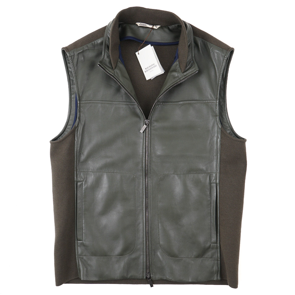 Maurizio Baldassari Nappa Leather Vest - Top Shelf Apparel