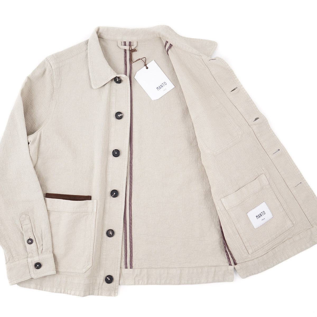 Manto 'Elasi' Woven Cotton Jacket - Top Shelf Apparel